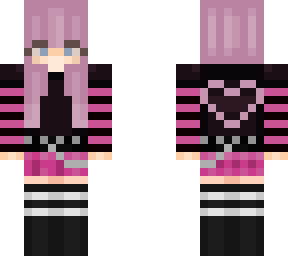 pink emo (hair recolor of eviogreenio's 'pink girl' skin)