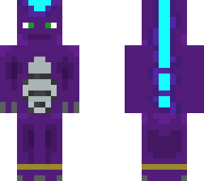 purple fish person