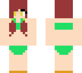 updated red head swimsuit