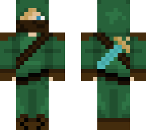 woodsmen green with sword