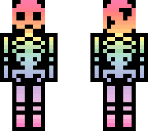 ~rainbow skeleton~ ~glow effect~