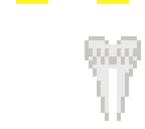angel with wings and halo only the rest is white