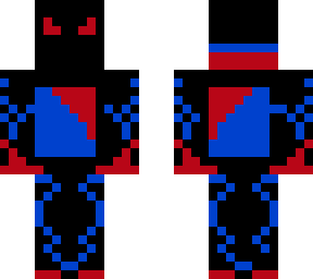 blue and red