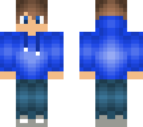 Boy in blue hoodie | Minecraft Skin