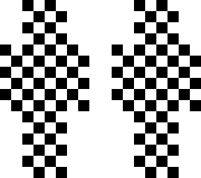 checkered