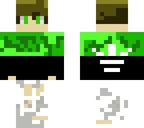 cool green gamer boy