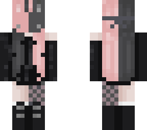 half and half bunny mask