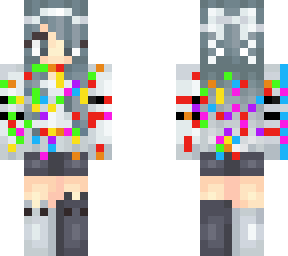 i ruined a perfectly good skin and made it rainbow confetti