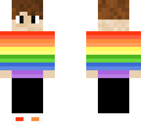 rainbow hoodie man