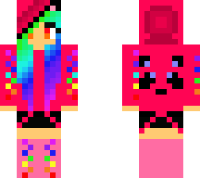 rainbow panda with matching hoodie