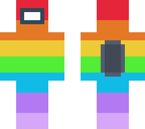 Among us rainbow pride | Minecraft Skin
