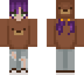 bear sweater and hat