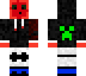 blue slimey with creeper hoodiesbut is it reversed?