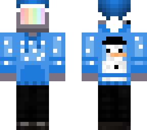 blue xmas hat tvhead