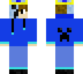 boy with creeper mask