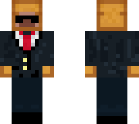 bread man in a suit w swaggy sunglasses