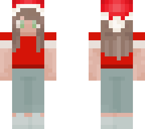 brown hair christmas girl