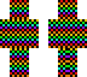 checkered rainbow