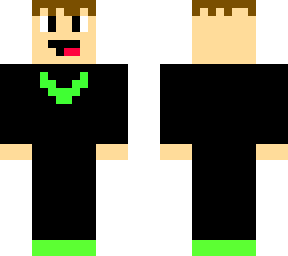 gamer boy (he likes green and balck)