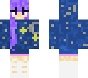 girl with star hoodie