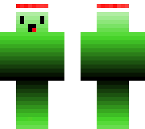 green... something... with white hat