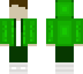 green sweat shirt