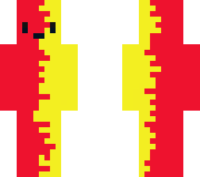 half yellow half red