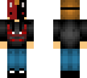 hey! a man wearing a bunny mask has fallen into lego city