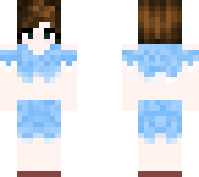 lady in the blue dress