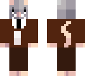 mouse in a brown suit