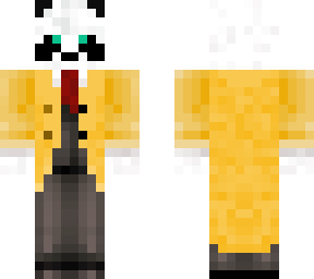 panda in a suit and coat