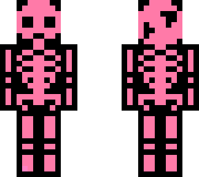 pink skele glowing effect