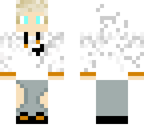 poke merch white hoodie boy