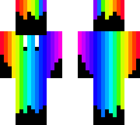 rainbow drip but with sweat shirt strings