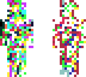 random painted skin