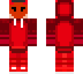 red masked hoodie