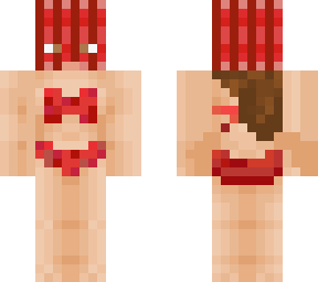ski mask bikini (red)