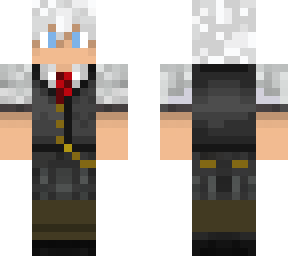 snow-themed guy with suit