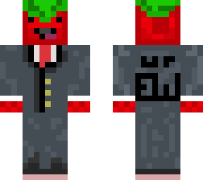 tomato in suit