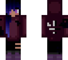 wolf hoodie girl! purple/cherry red (it's an edit of the first one)