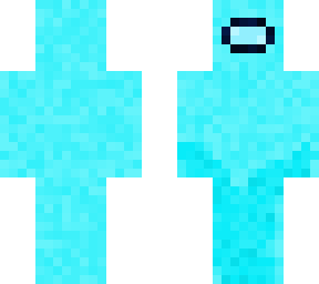 among us; cyan