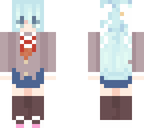 aqua with ddlc uniform