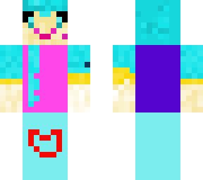 blue & pink girl