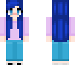 blueberry hair girl