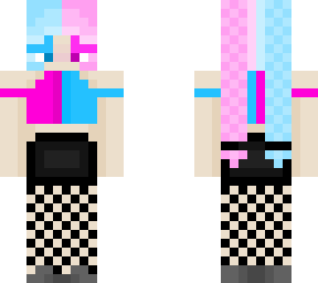 cotton candy hair girl