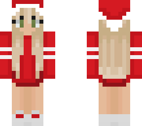 cute blonde santa girl