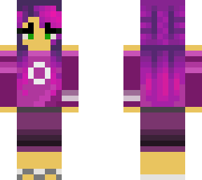 cute purple haired girl