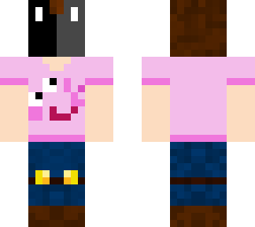 dantdm with bunny mask and diamond eyes