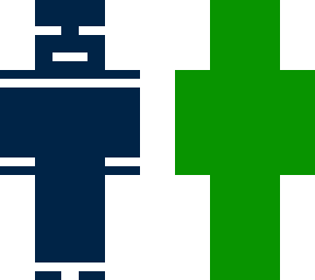 dark blue and green