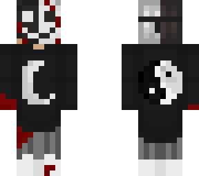 e boy yin yang with mask